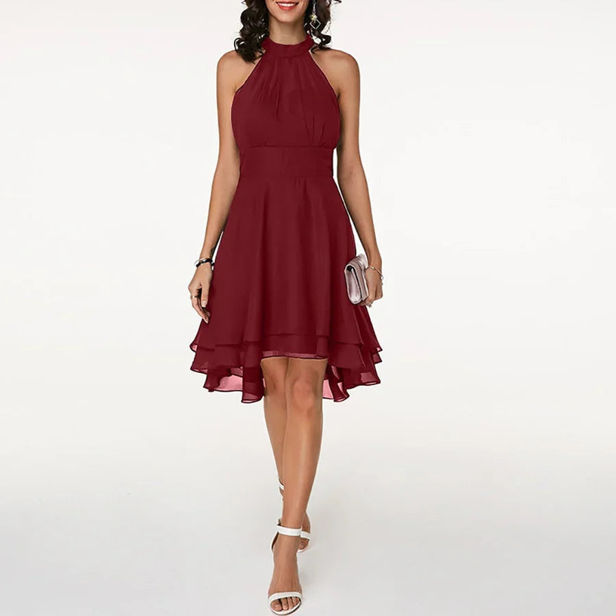 Ottilie | Christmas Halter Neck Cocktail Dress