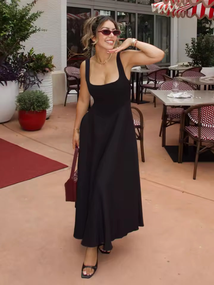 Evangeline | Christmas Elegant Evening Midi Dress