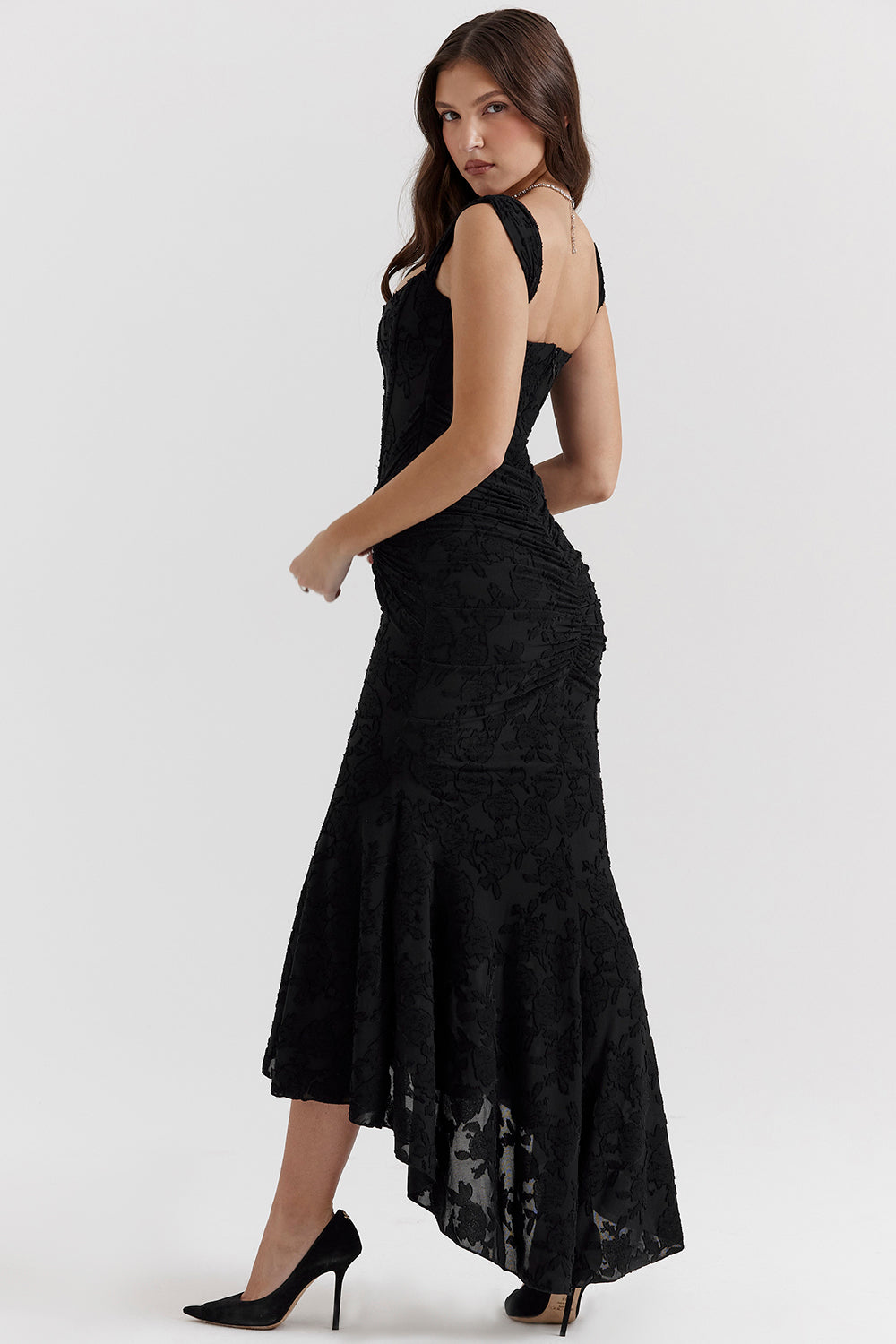 Beatrice | Corset Ruched Maxi Evening Dress