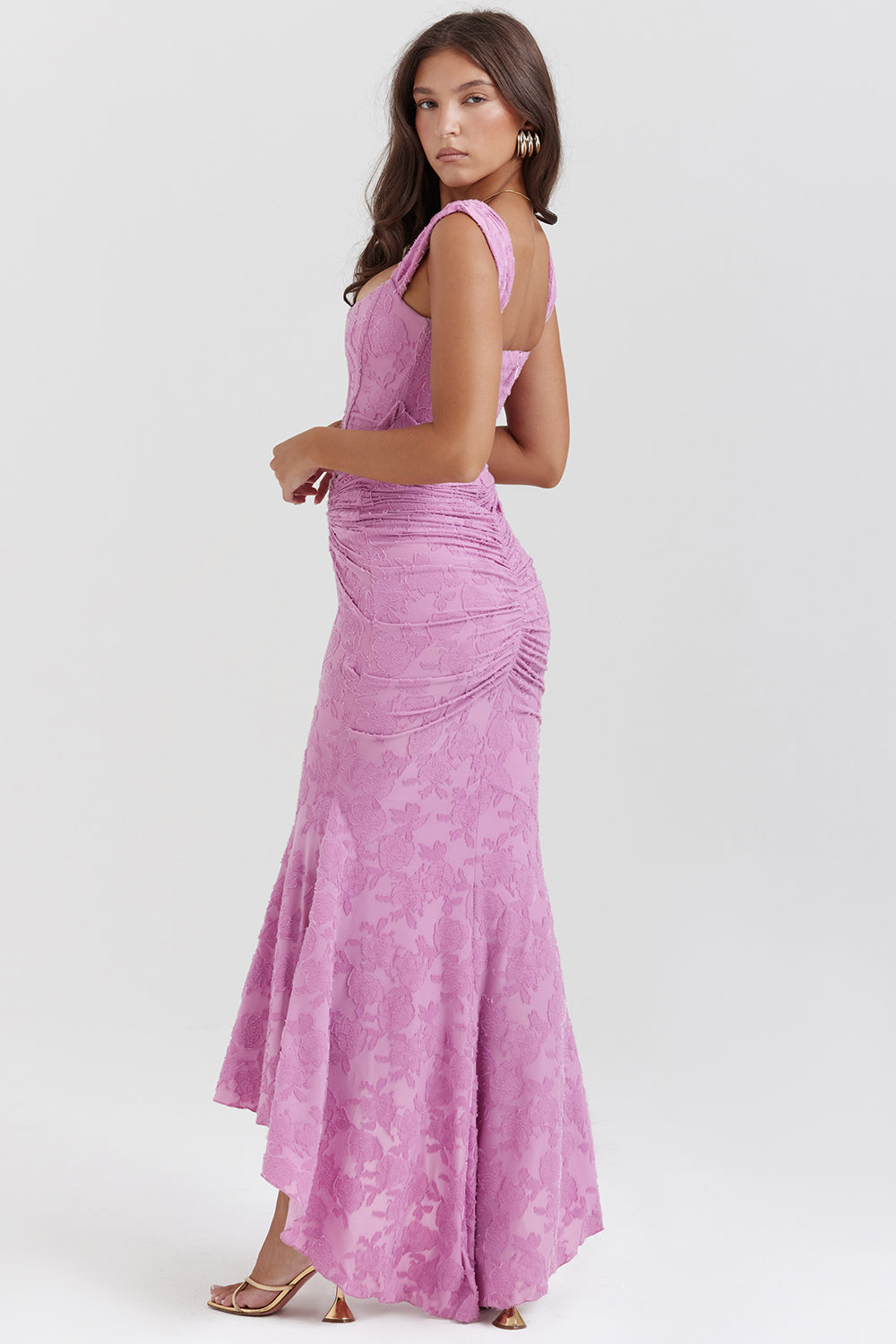 Beatrice | Corset Ruched Maxi Evening Dress