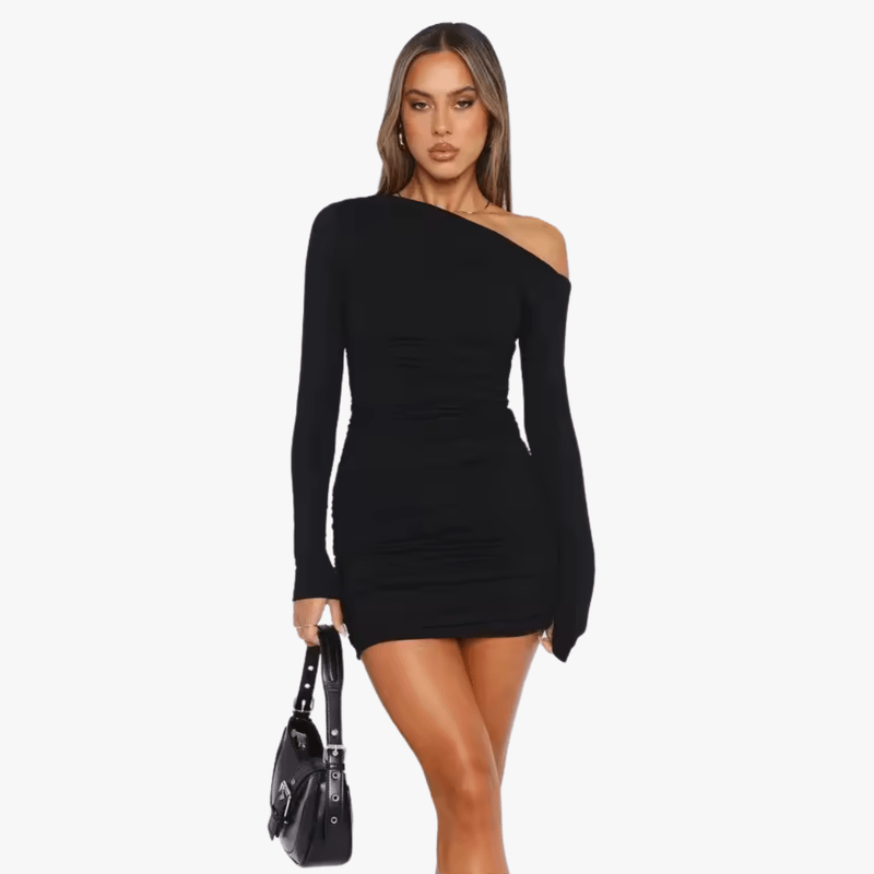 Poppy | One Shoulder Long Sleeve Mini