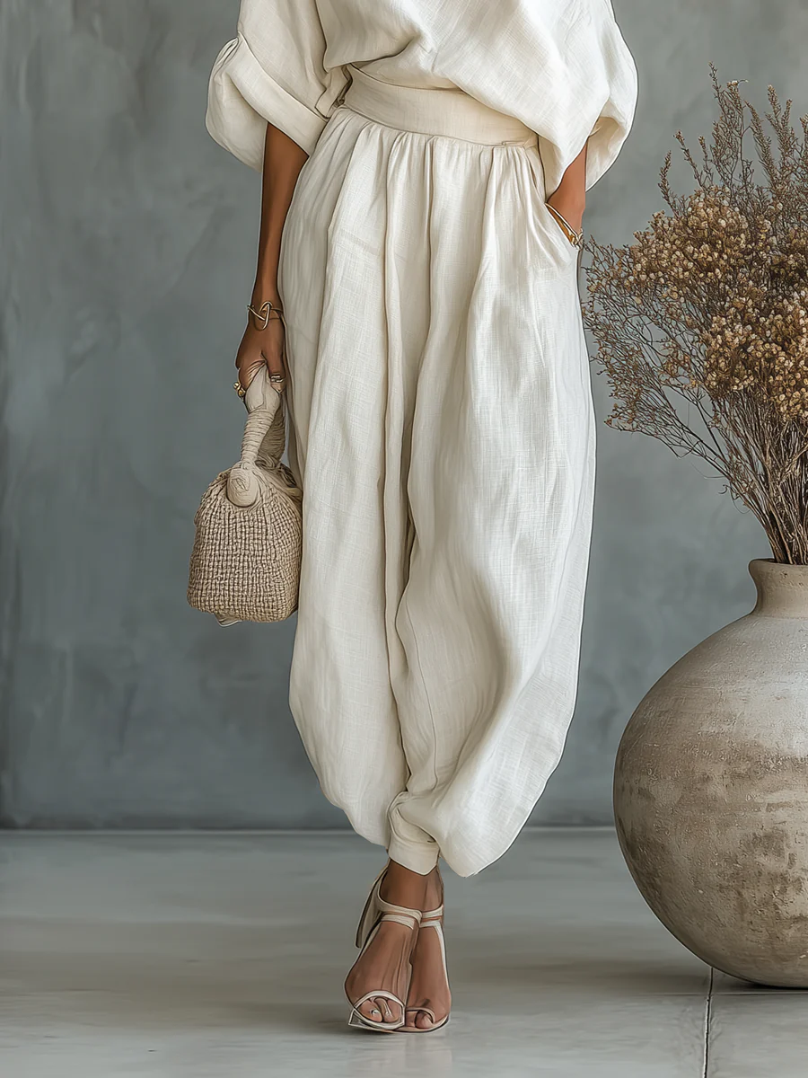 Rosalie | Off Shoulder Linen Two Piece
