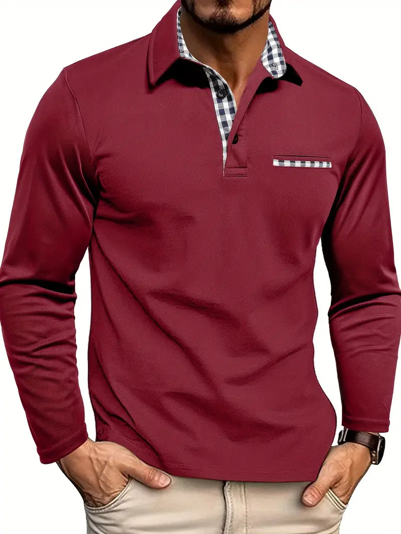 Jack | Long Sleeve Cotton Polo