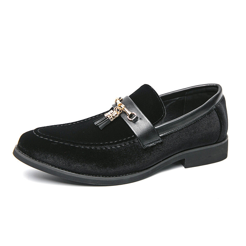 Sebastian | Mens Velvet Tassel Formal Loafers