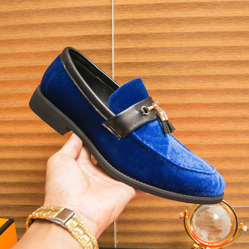 Sebastian | Mens Velvet Tassel Formal Loafers