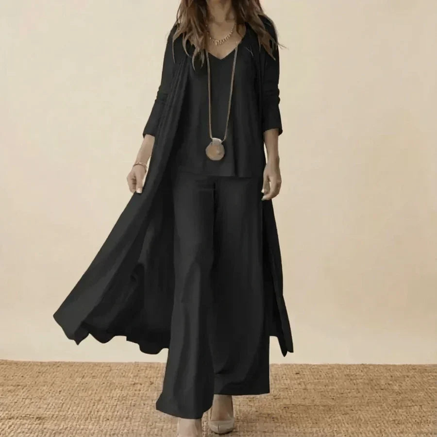 Delphine | Soft Tunic Three Piece Set