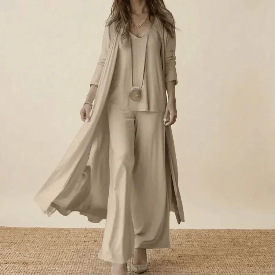 Delphine | Soft Tunic Three Piece Set