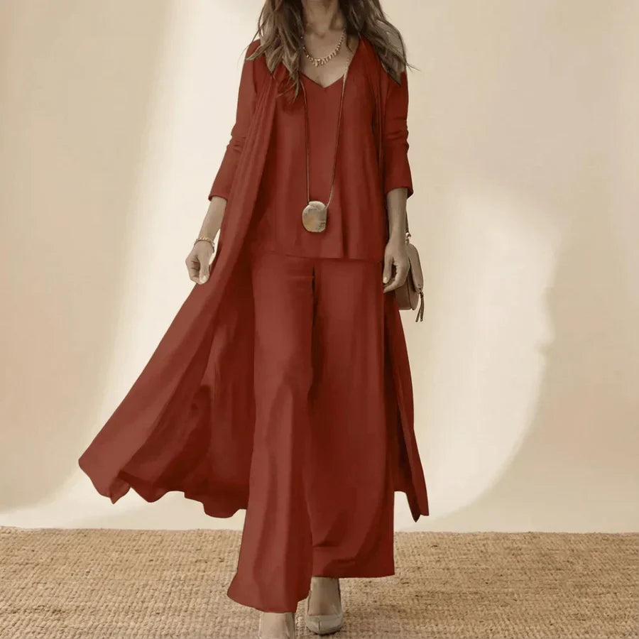 Delphine | Soft Tunic Three Piece Set