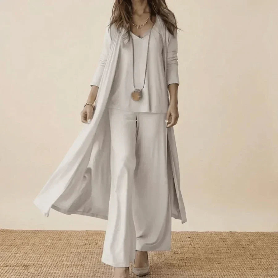Delphine | Soft Tunic Three Piece Set