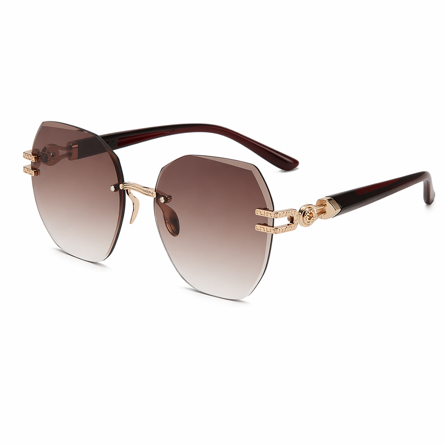 Amelia | Elegant Oversized Gradient Sunglasses