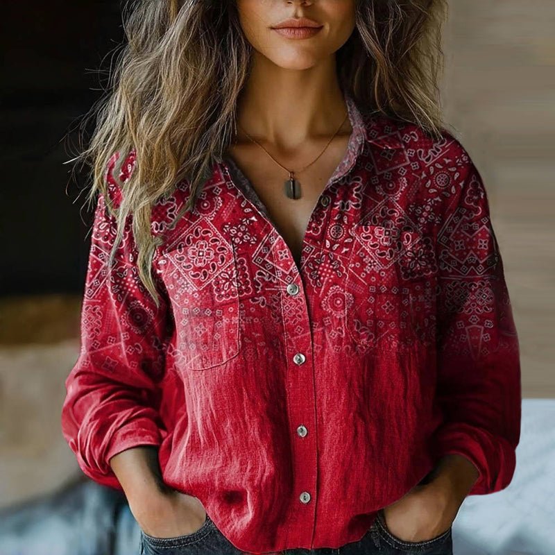 Isabella | Paisley Bohemian Blouse