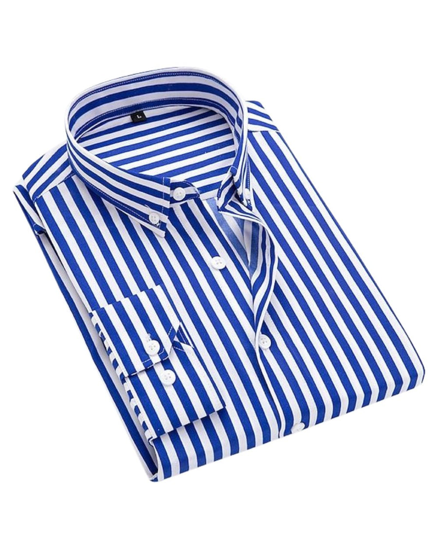 Thomas | Cotton Striped Slim Fit Shirt