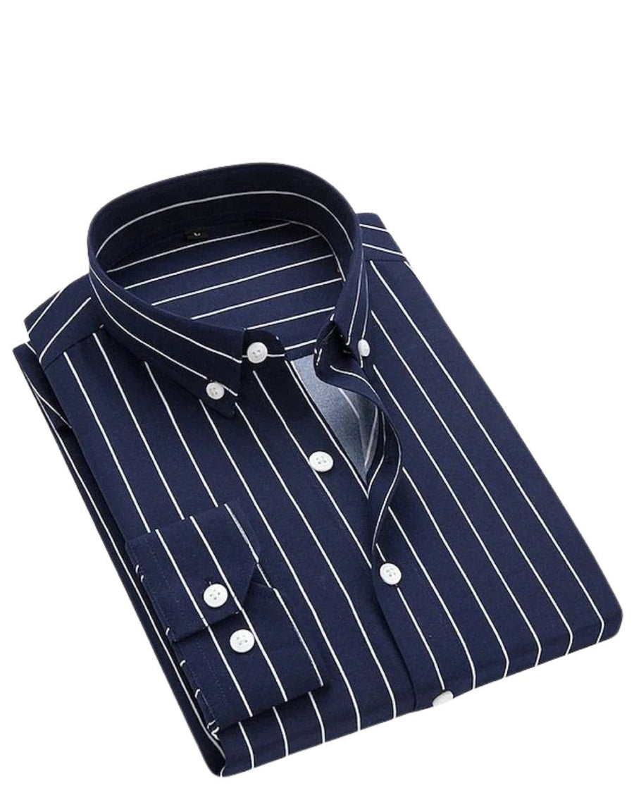 Thomas | Cotton Striped Slim Fit Shirt