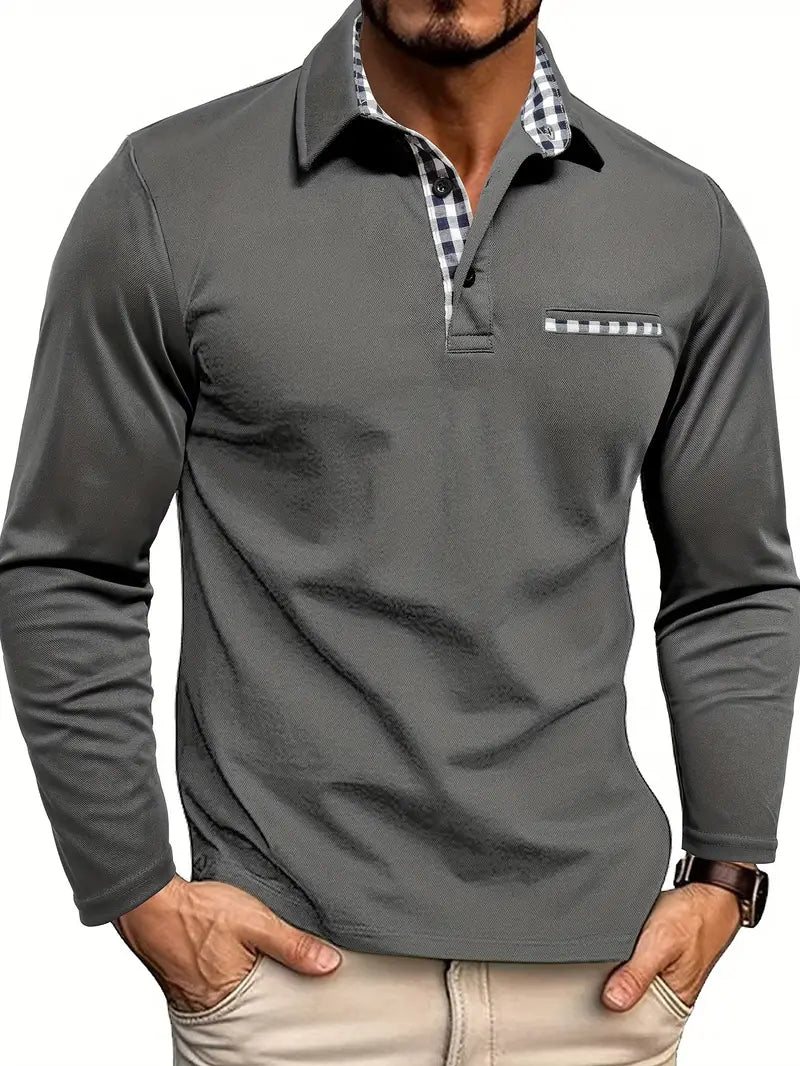 Jack | Long Sleeve Cotton Polo