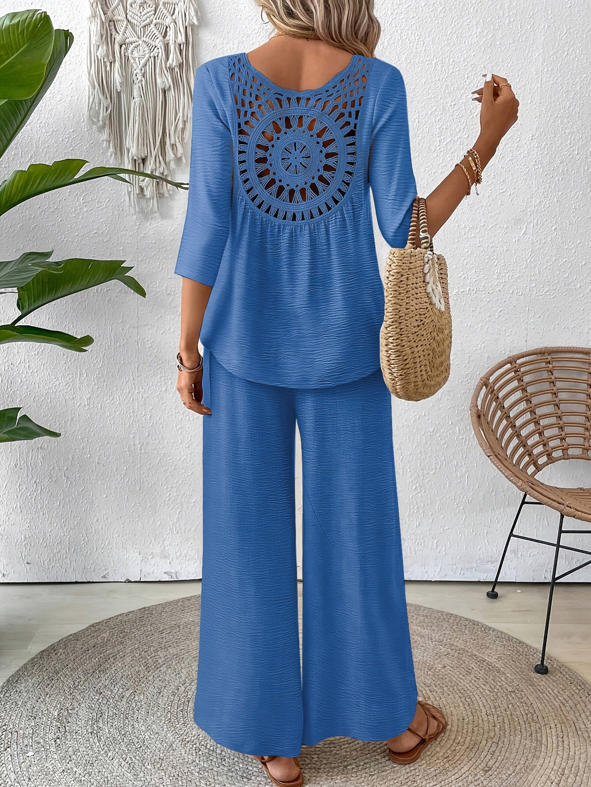 Odette | Vacation Linen Wide Leg Set