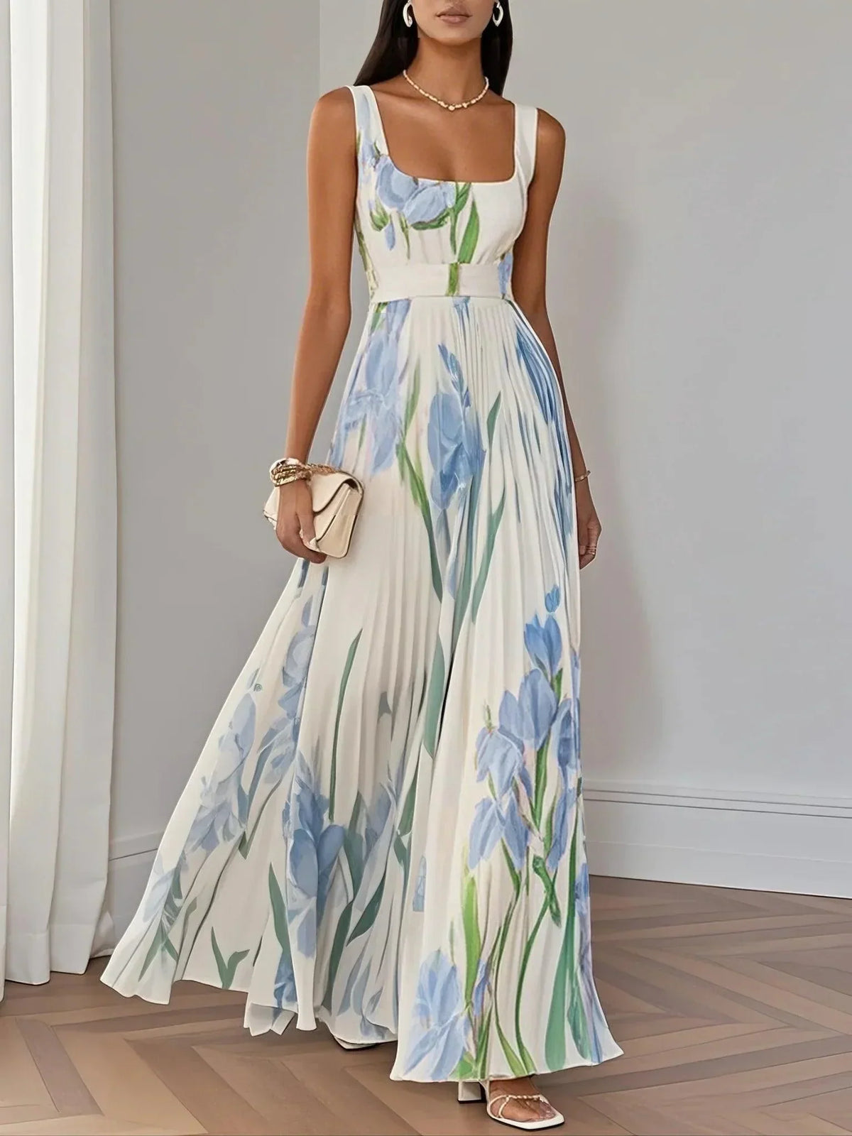 Emily | White Floral Wedding Dress