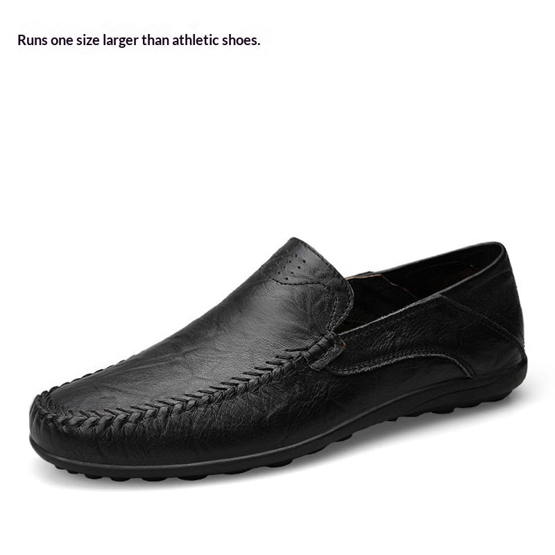 Leonardo | Mens Genuine Leather Slip-On Loafers