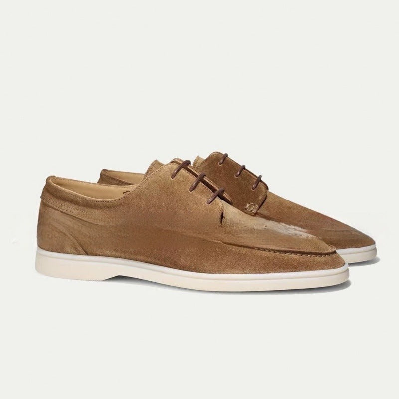 Felix | Mens Suede Lace-Up Boat Shoes