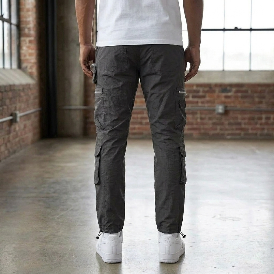 Riley | Beltless Cargo Trousers Men