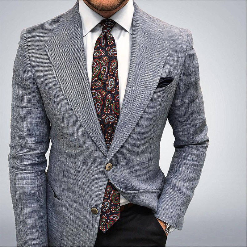 Alexander | Mens Textured Peak Lapel Blazer