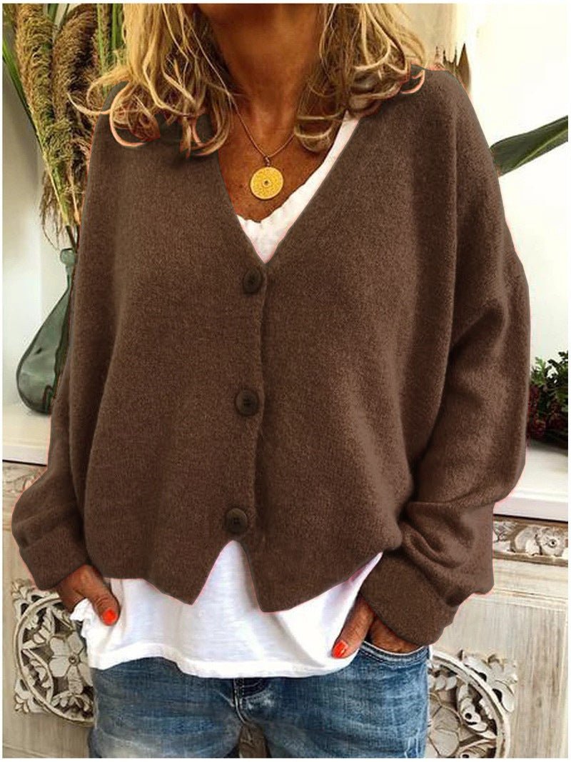 Mia | V-Neck Knit Cardigan