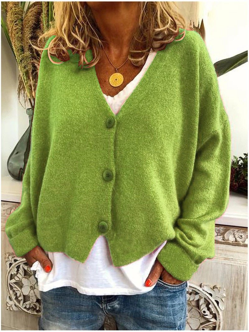 Mia | V-Neck Knit Cardigan