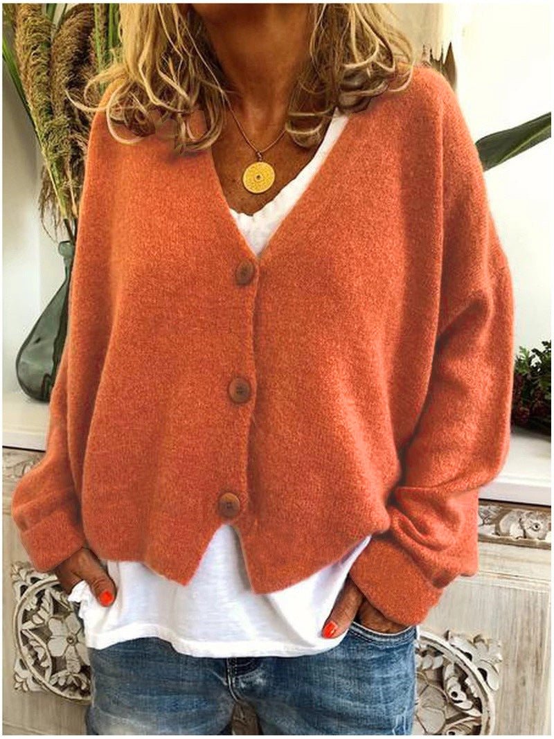 Mia | V-Neck Knit Cardigan