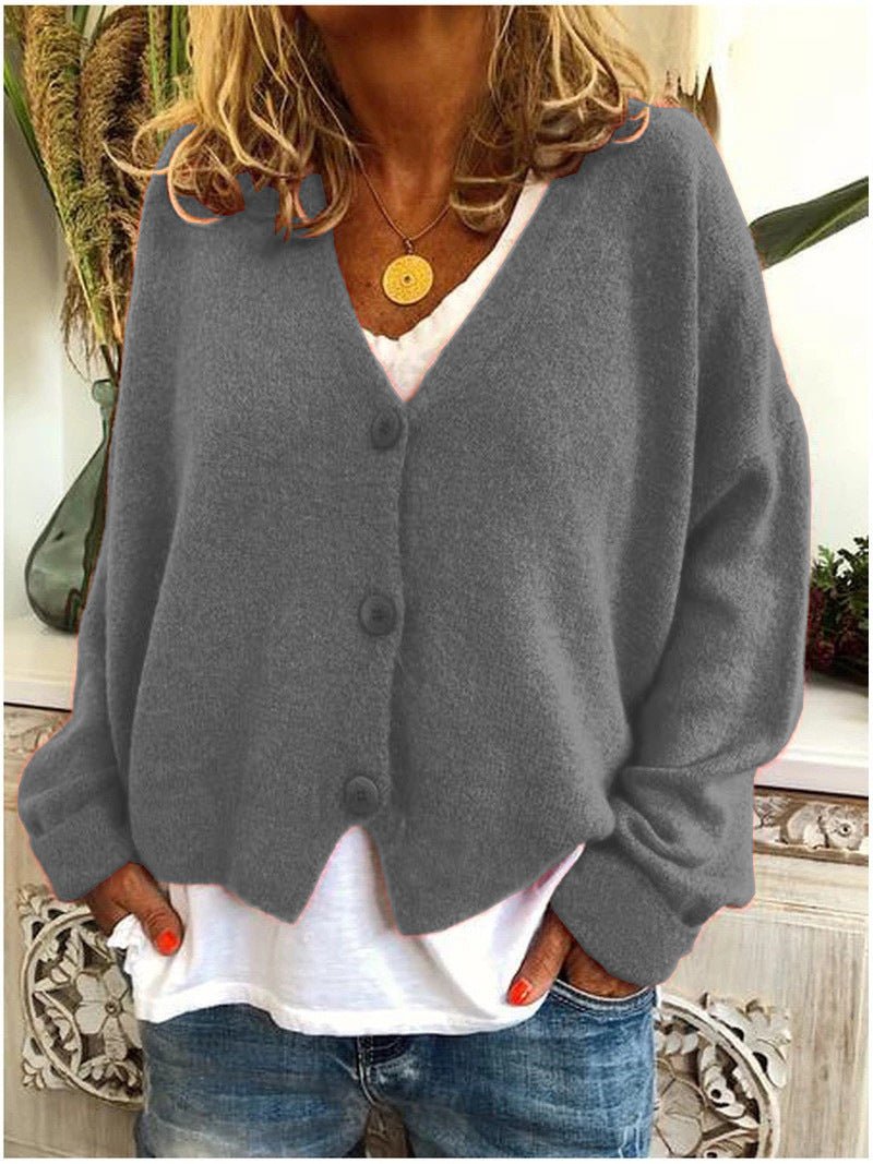 Mia | V-Neck Knit Cardigan