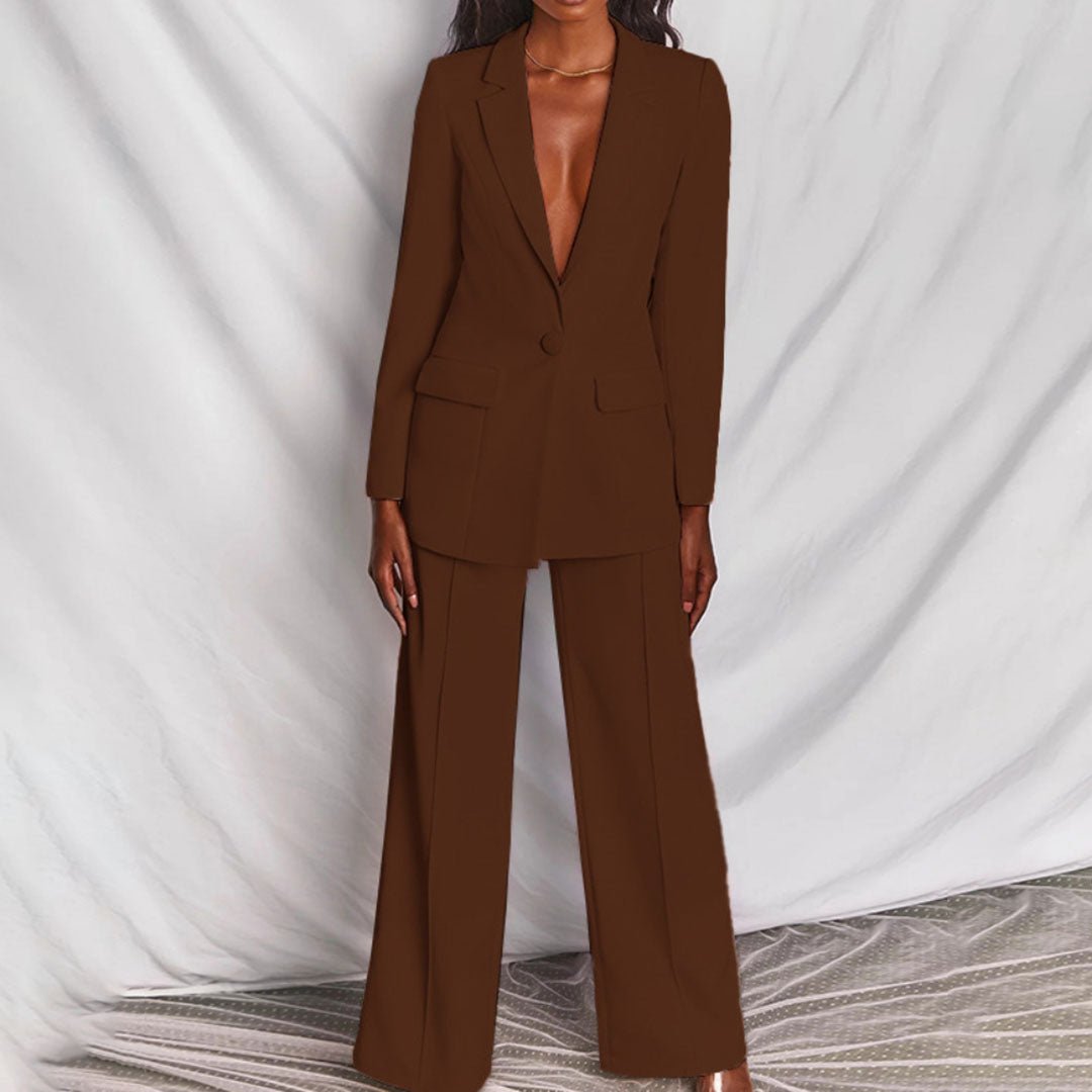 Genevieve | Blazer Trousers Two Piece Set
