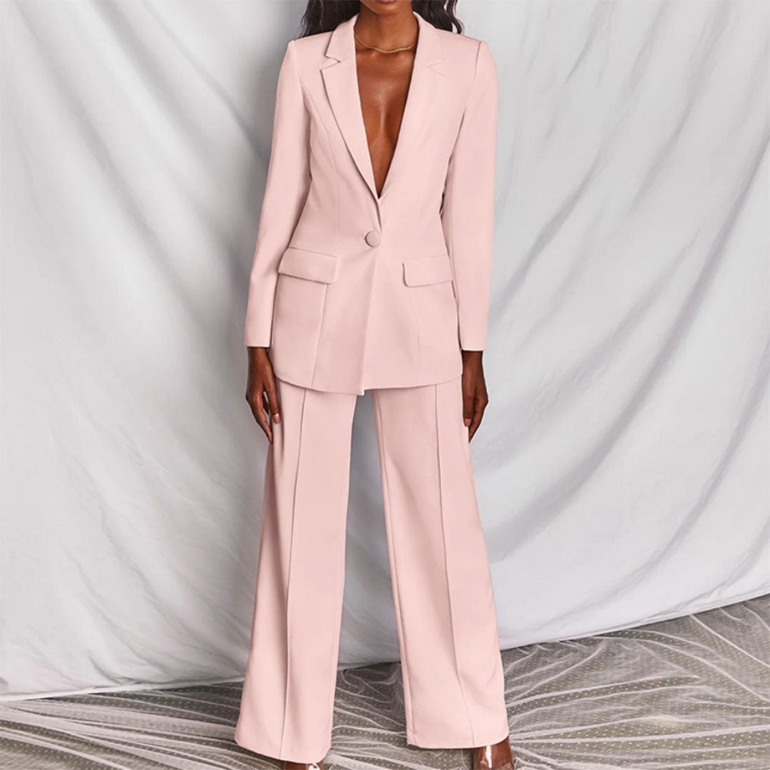 Genevieve | Blazer Trousers Two Piece Set