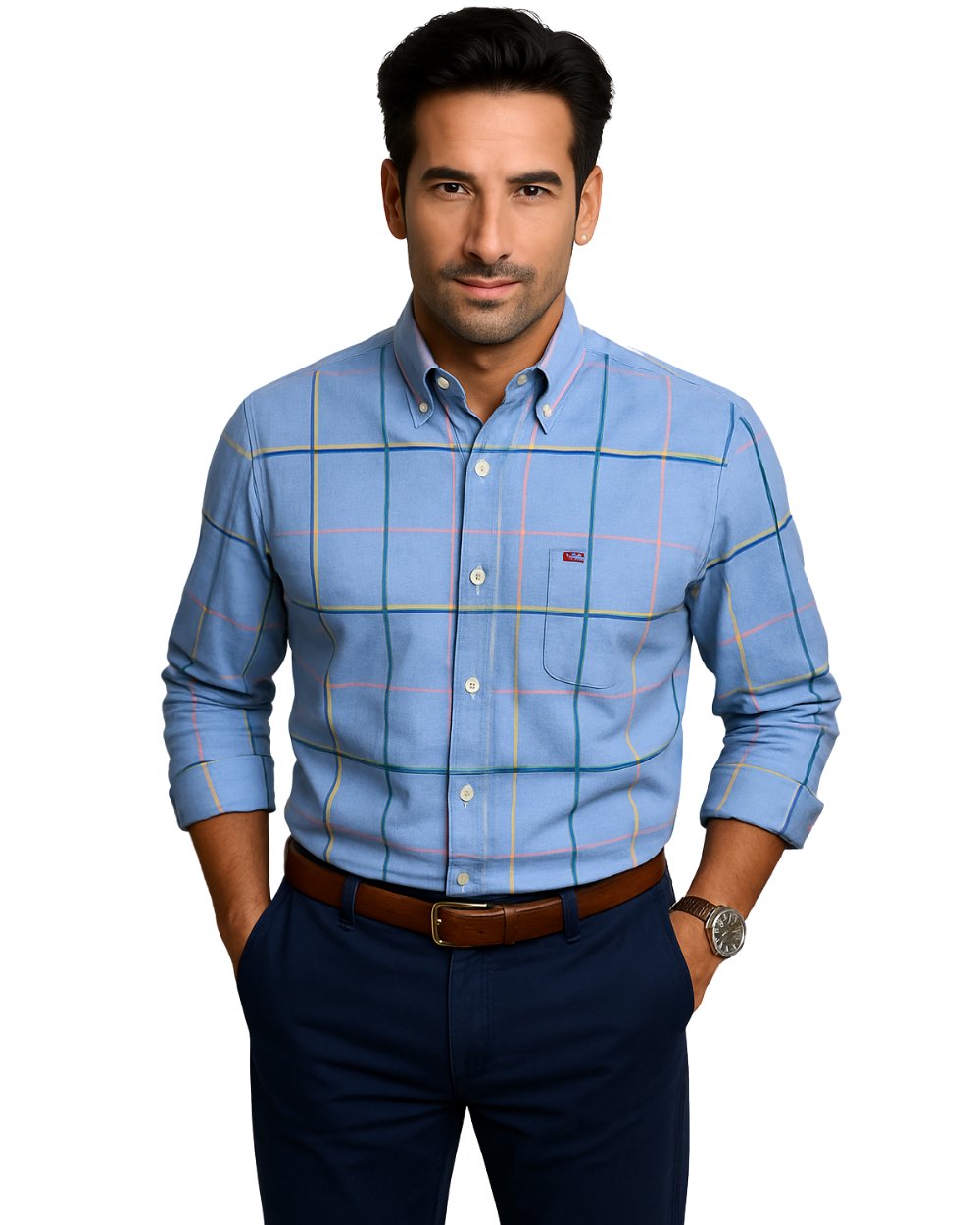 Archie | Cotton Striped Short Sleeve Shirt