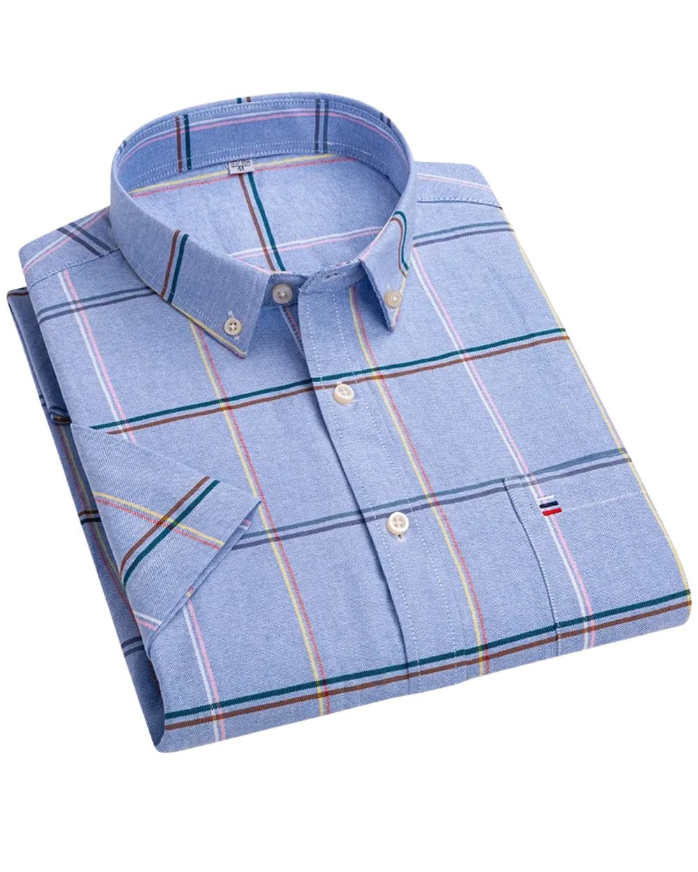 Archie | Cotton Striped Short Sleeve Shirt