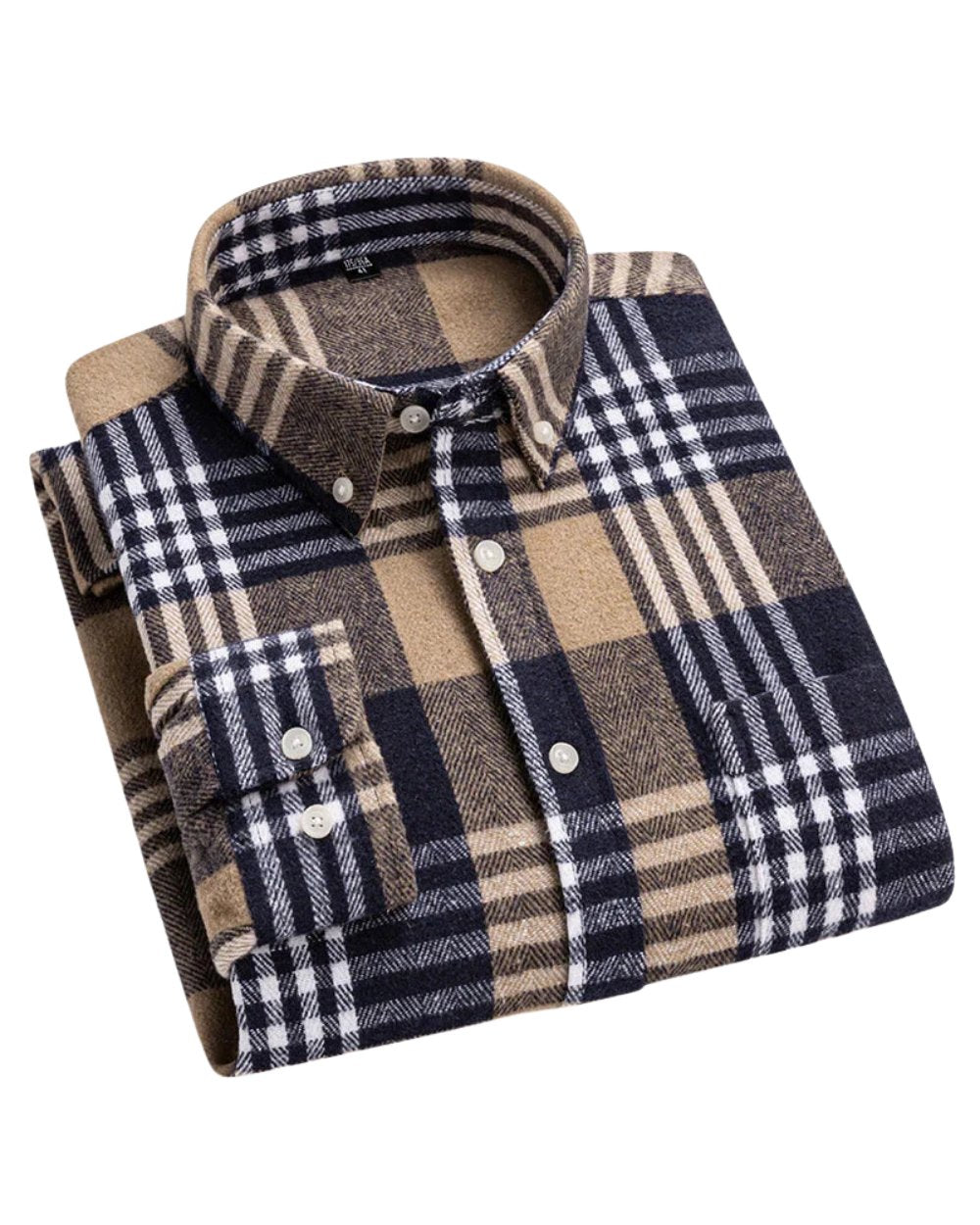 Leo | Cotton Checked Button Down Shirt