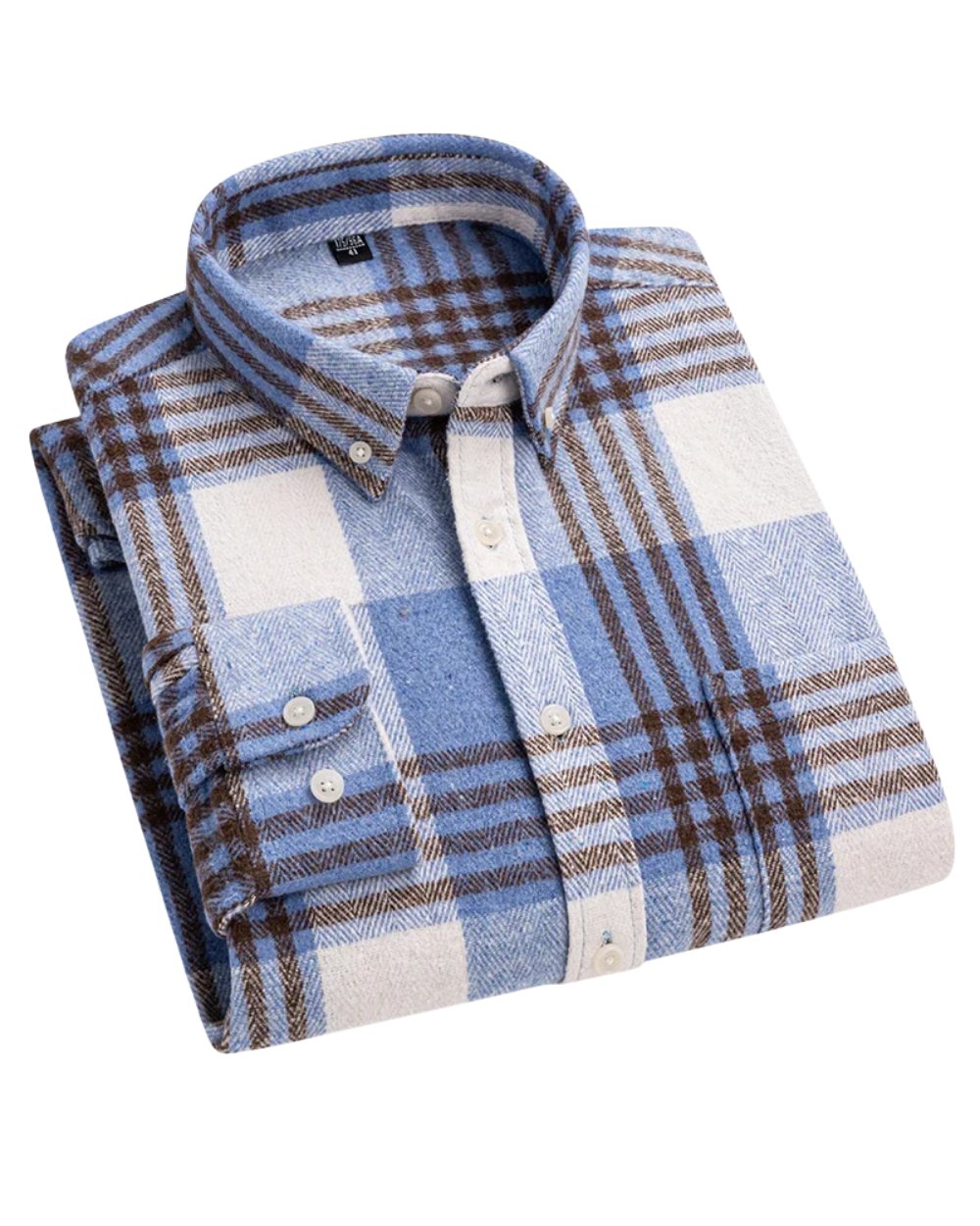 Leo | Cotton Checked Button Down Shirt