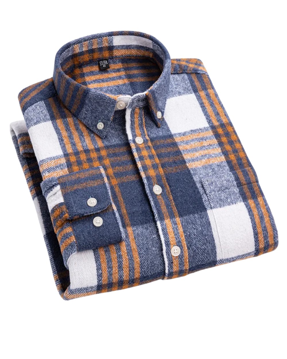 Leo | Cotton Checked Button Down Shirt