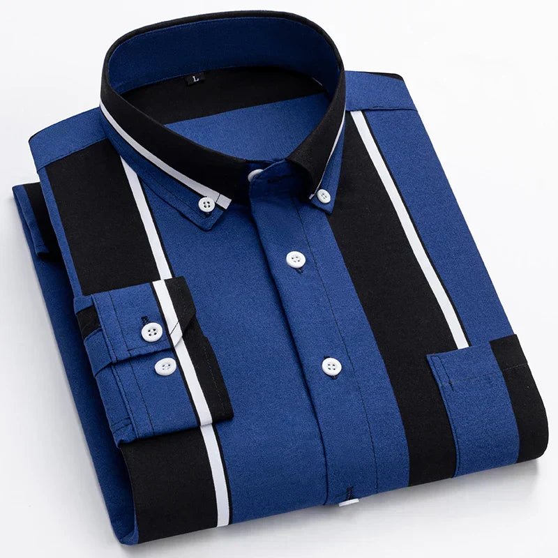 Finn | Cotton Striped Long Sleeve Shirt