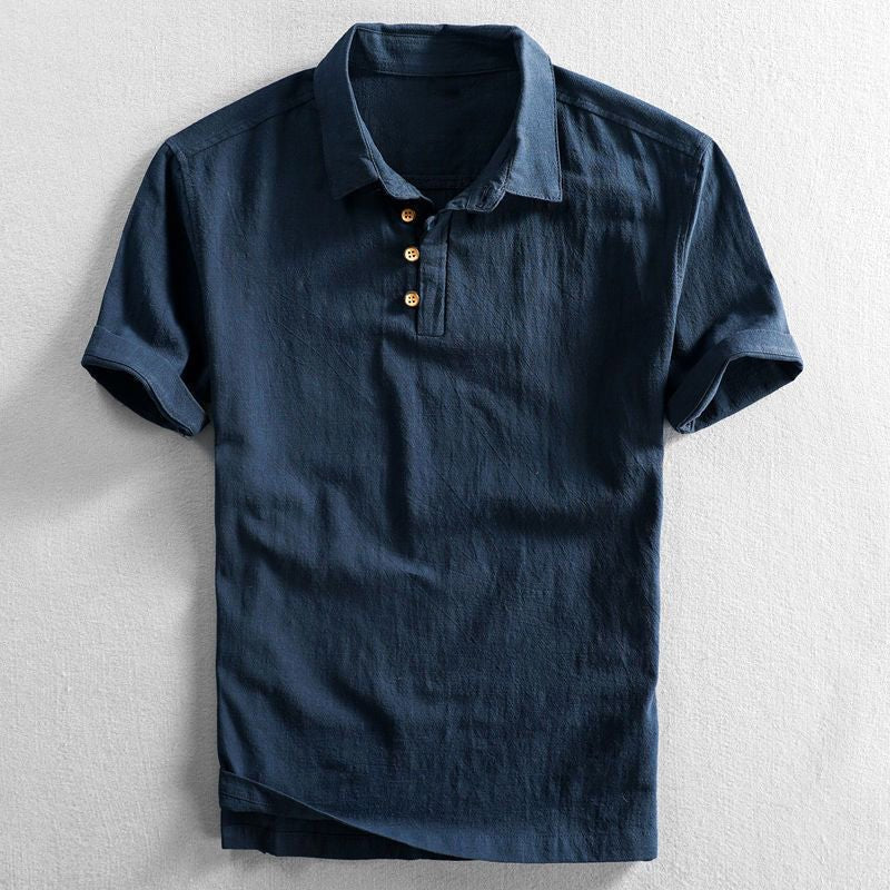 Cooper | Linen Short Sleeve Regular Polo