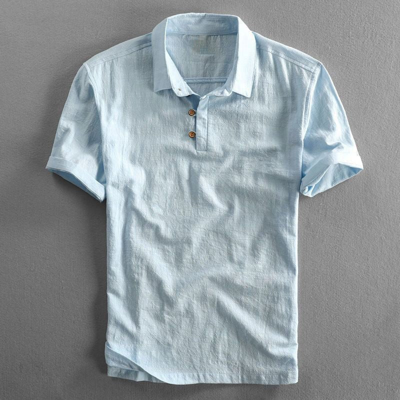 Cooper | Linen Short Sleeve Regular Polo