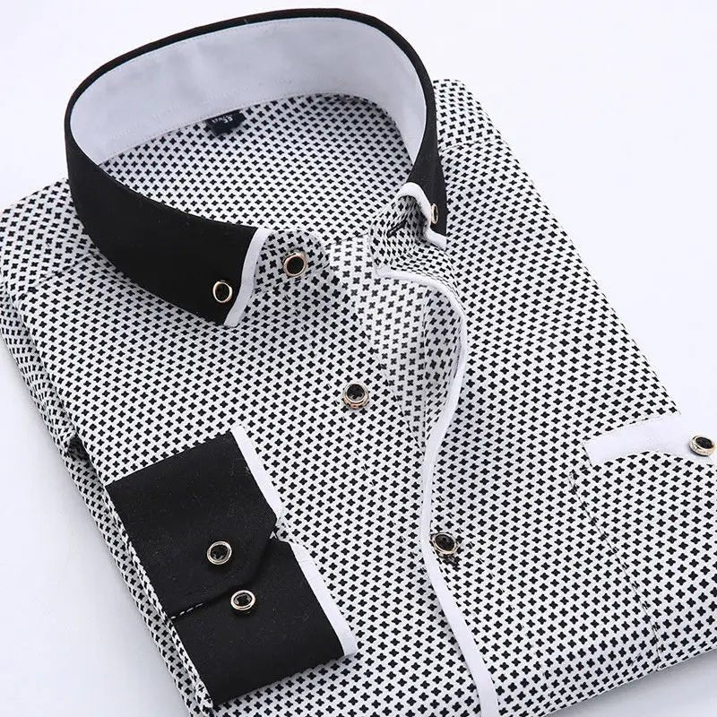Otis | Slim Fit Contrast Collar Shirt