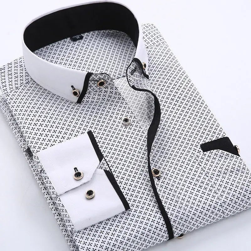 Otis | Slim Fit Contrast Collar Shirt