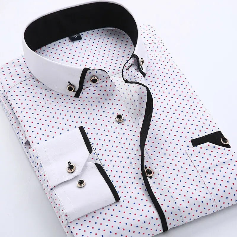 Otis | Slim Fit Contrast Collar Shirt