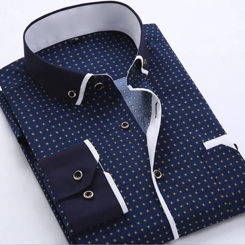 Otis | Slim Fit Contrast Collar Shirt