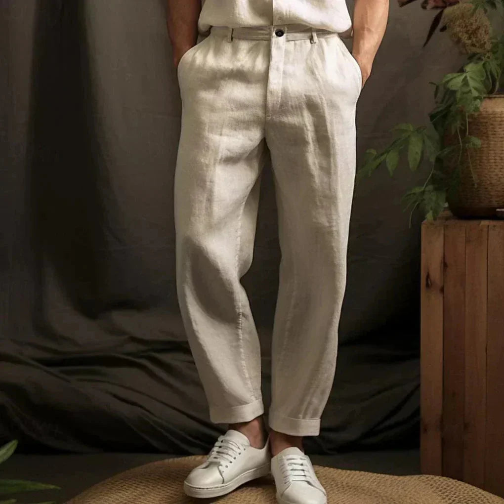 Sebastian | Linen Casual Summer Trousers