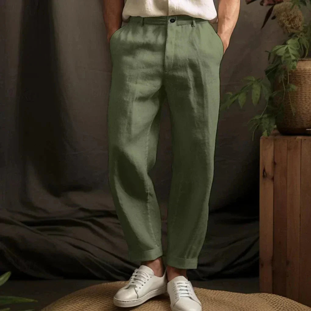 Sebastian | Linen Casual Summer Trousers