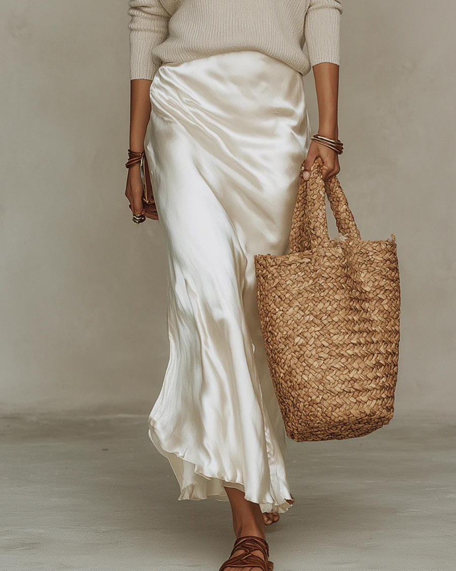 Celeste | Womens Silky Satin Maxi Dress