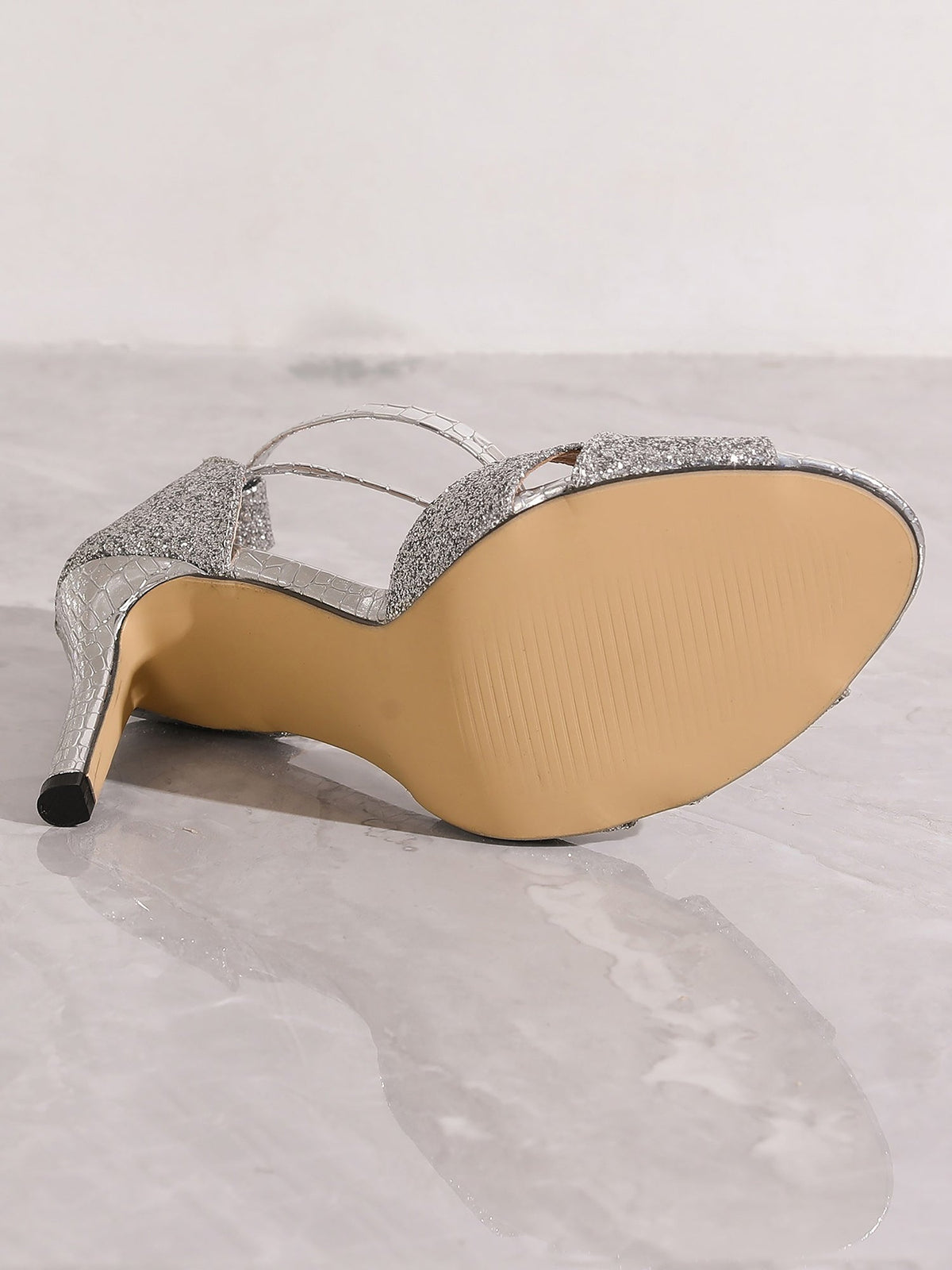 Sienna | Women's Glitter Strappy High Heel Sandals