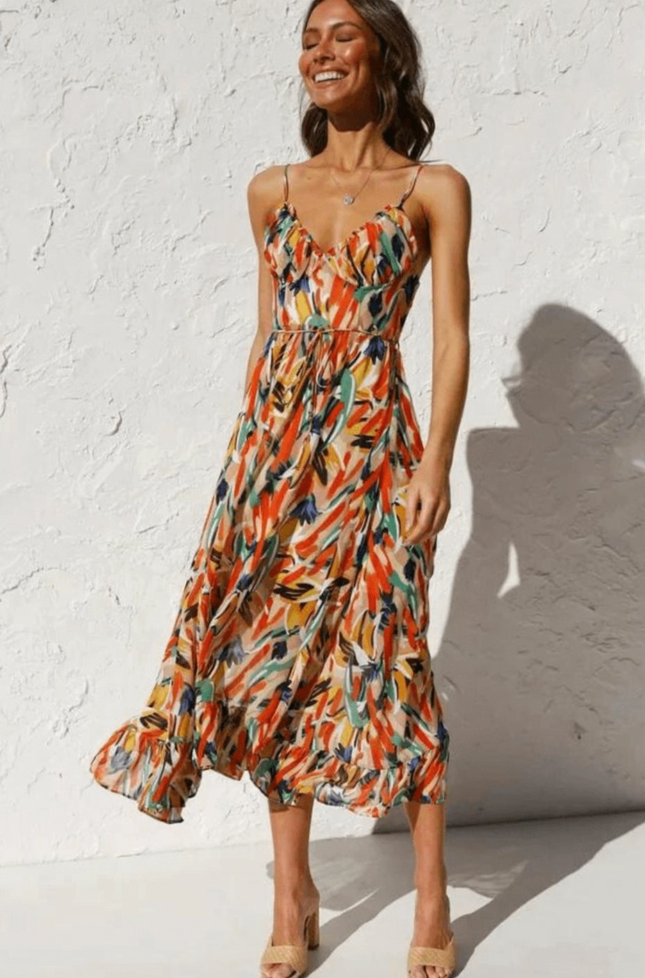 Alice | Boho Spaghetti Strap Summer Dress