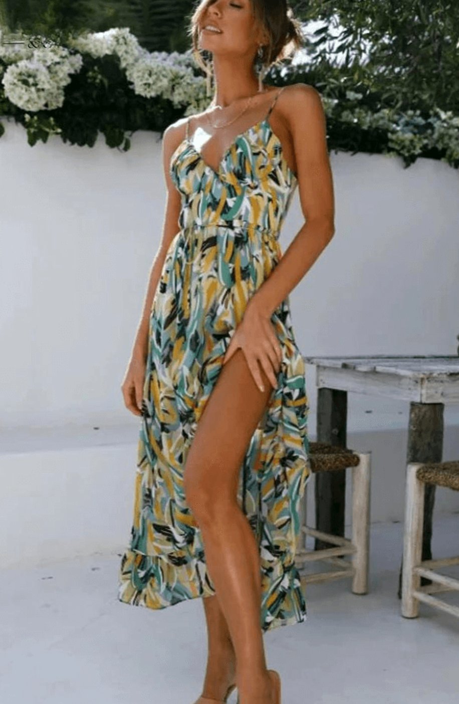 Alice | Boho Spaghetti Strap Summer Dress