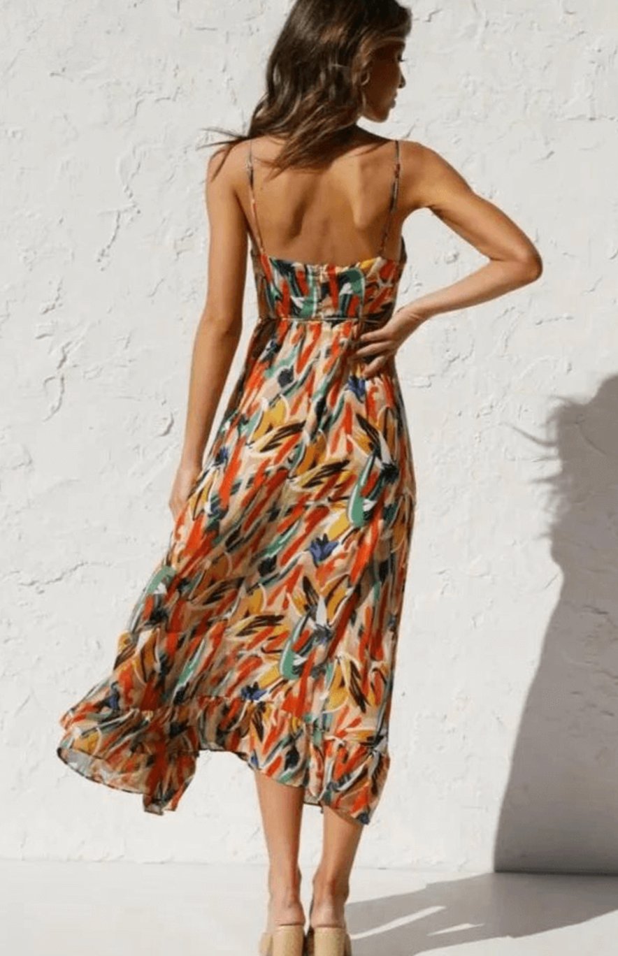 Alice | Boho Spaghetti Strap Summer Dress