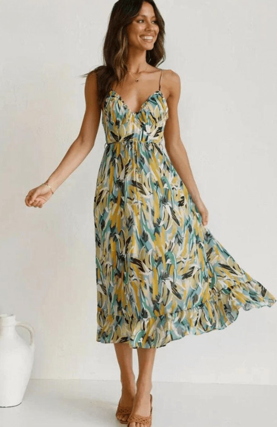 Alice | Boho Spaghetti Strap Summer Dress